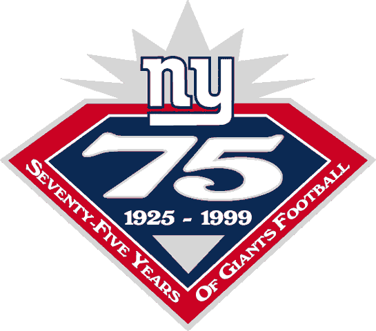 New York Giants 1999 Anniversary Logo iron on paper